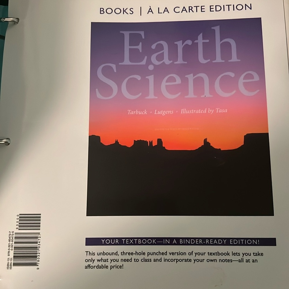 Earth Science 14th Edition textbook Looseleaf